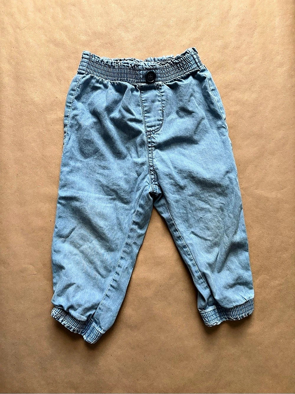 RuffleButts Toddler Light Wash Denim Pull-On Pants Blue 2T